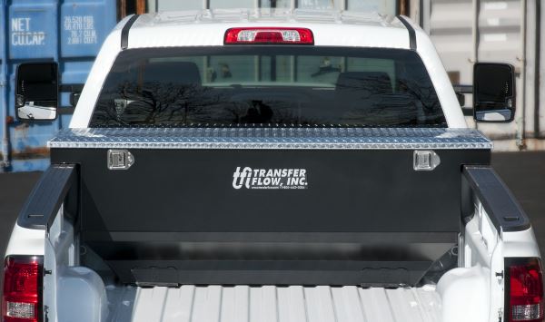 Transfer Flow Toolbox/Fuel Tank Custom Fits the Depth of Your Truck Bed